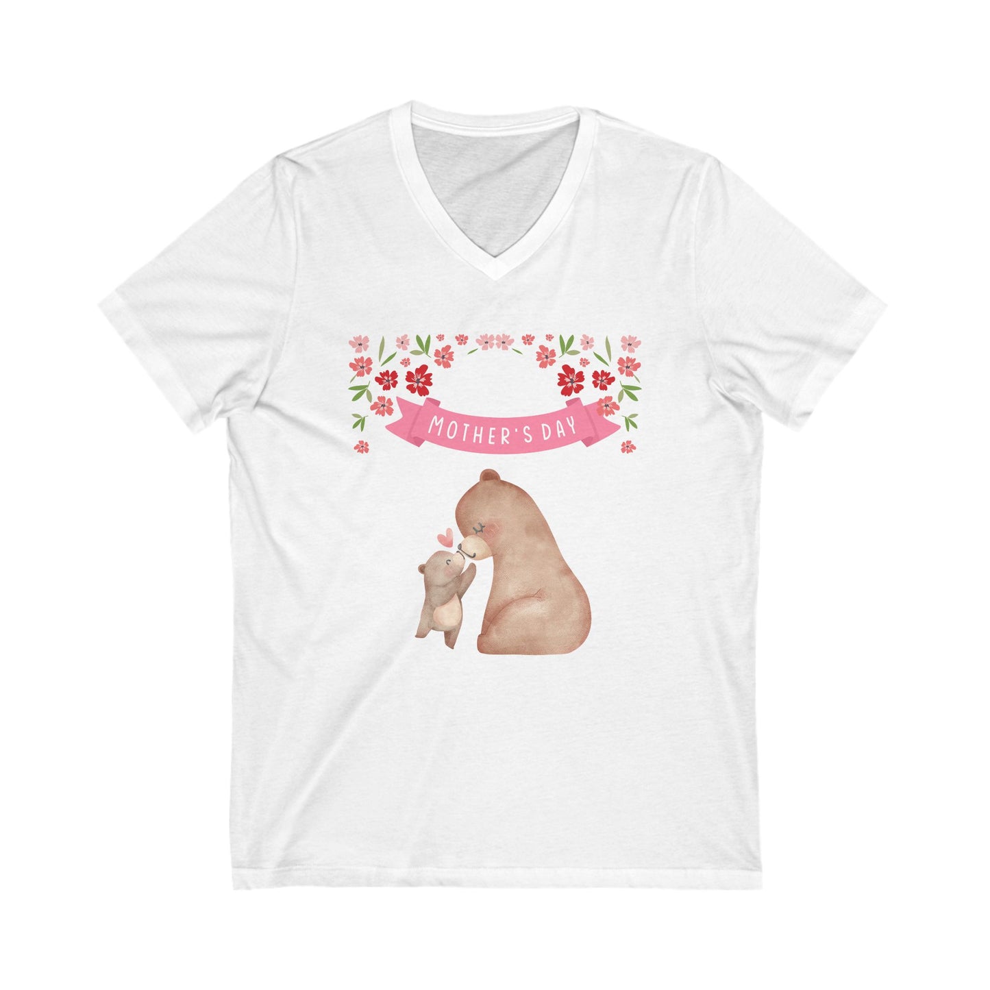 Mother's Day Bear Love V-Neck Tee