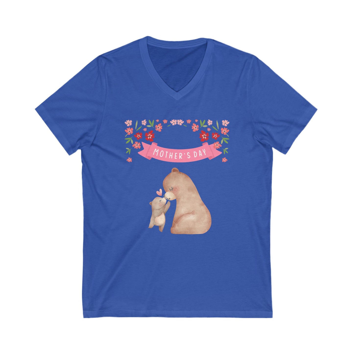 Mother's Day Bear Love V-Neck Tee