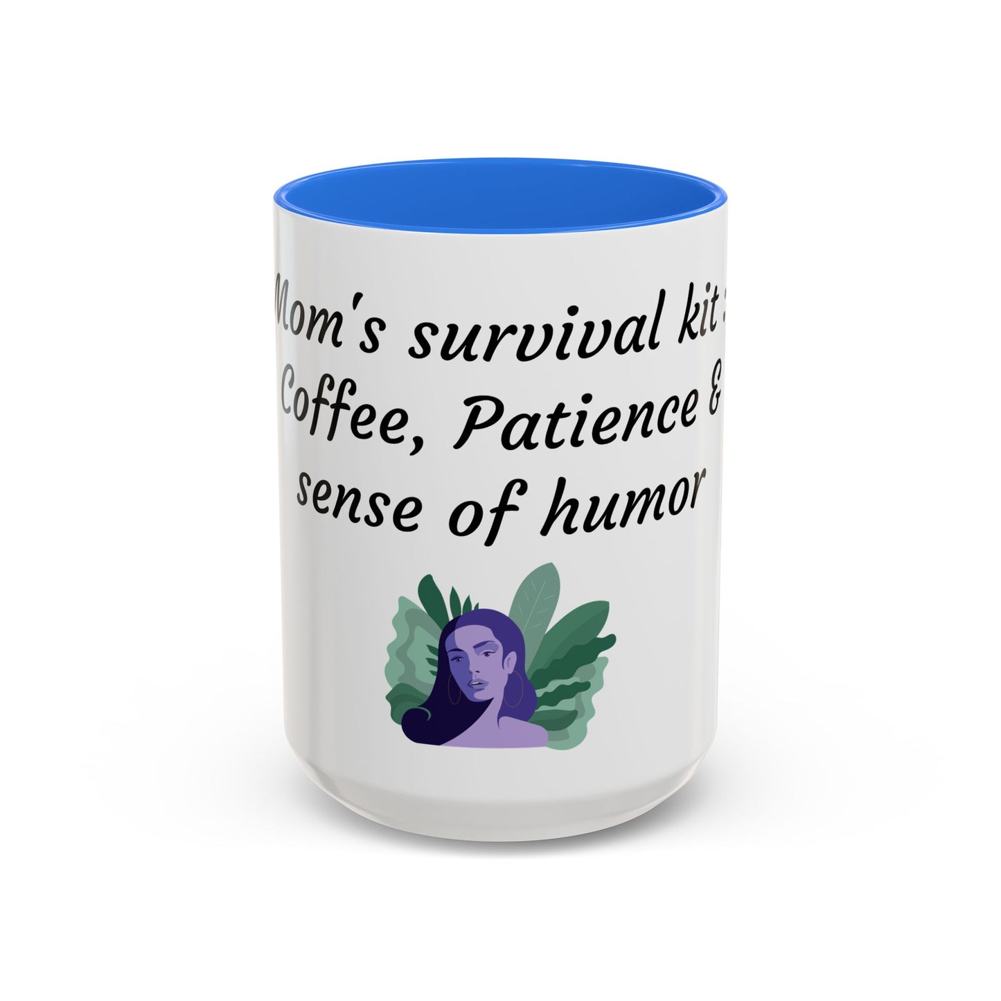 Mom's Survival Kit Motivational Mug - Colorful Coffee Cup for Patience & Humor