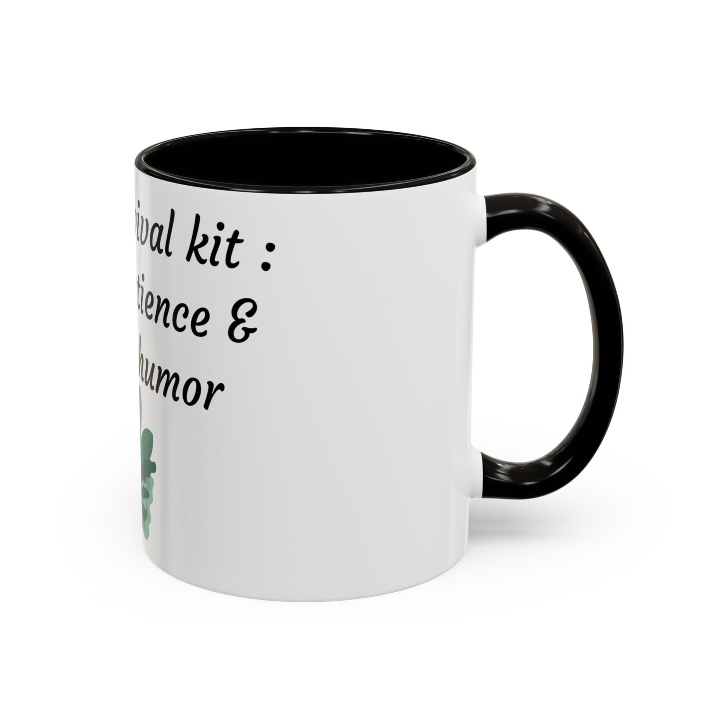 Mom's Survival Kit Motivational Mug - Colorful Coffee Cup for Patience & Humor