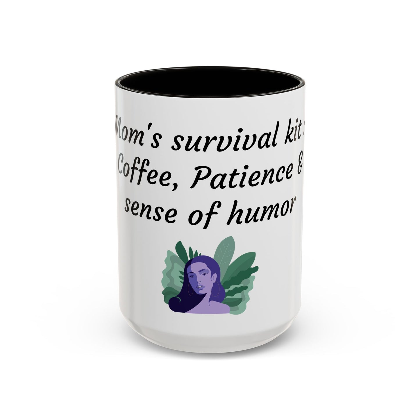 Mom's Survival Kit Motivational Mug - Colorful Coffee Cup for Patience & Humor
