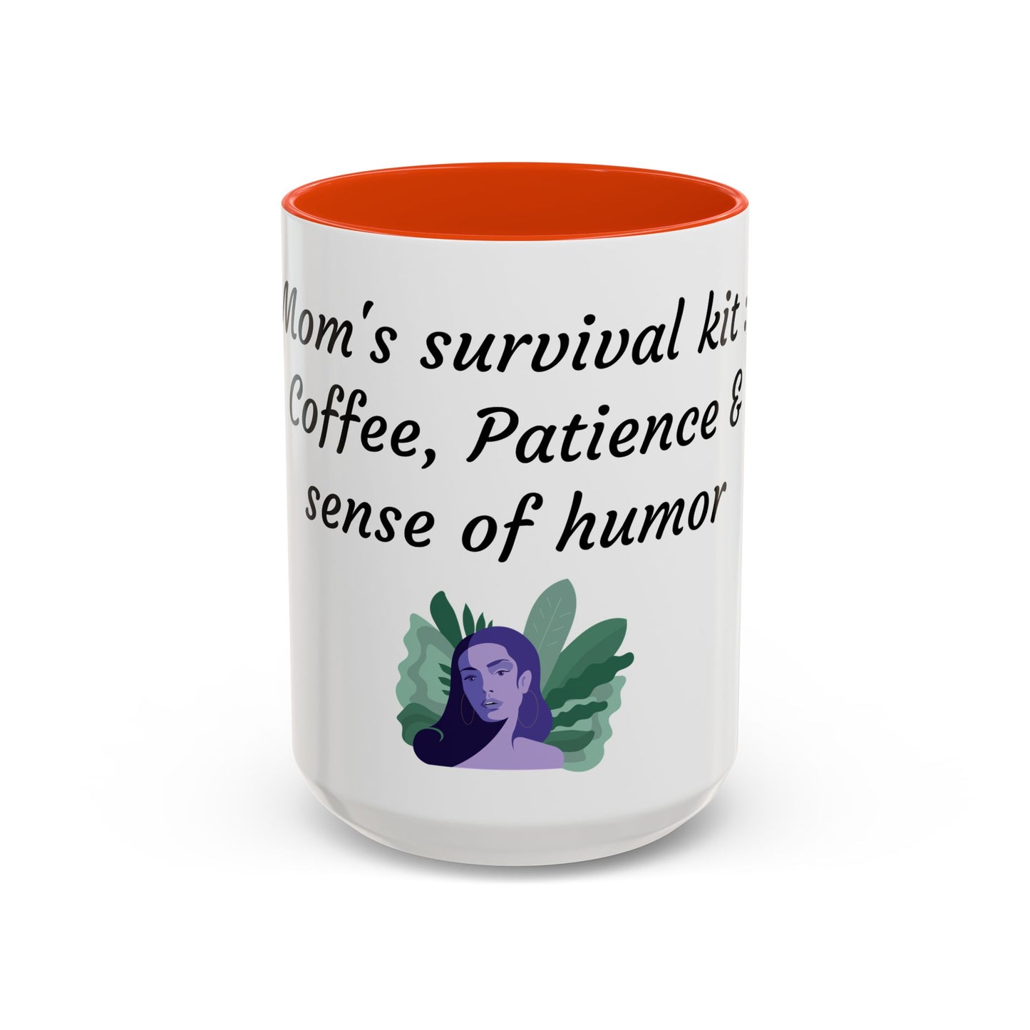 Mom's Survival Kit Motivational Mug - Colorful Coffee Cup for Patience & Humor