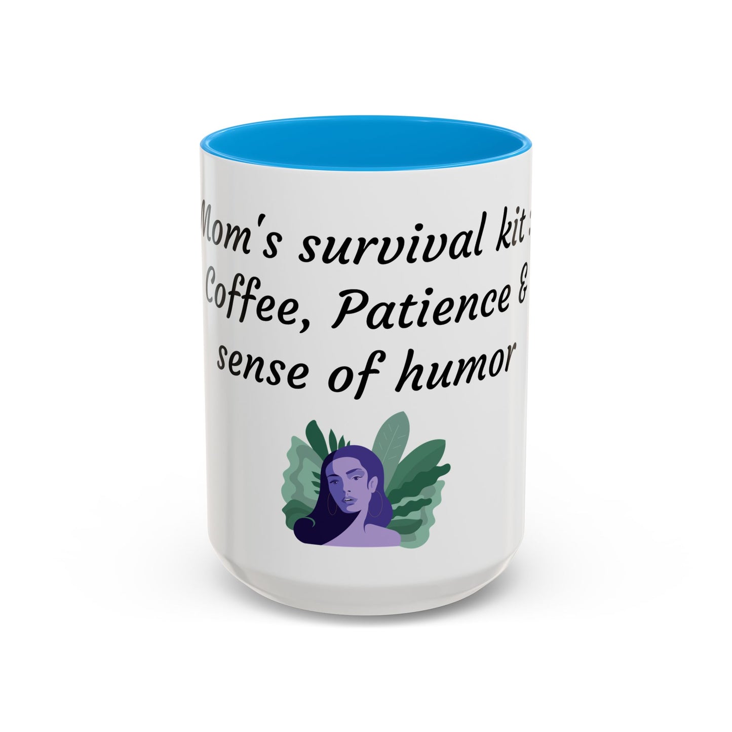 Mom's Survival Kit Motivational Mug - Colorful Coffee Cup for Patience & Humor