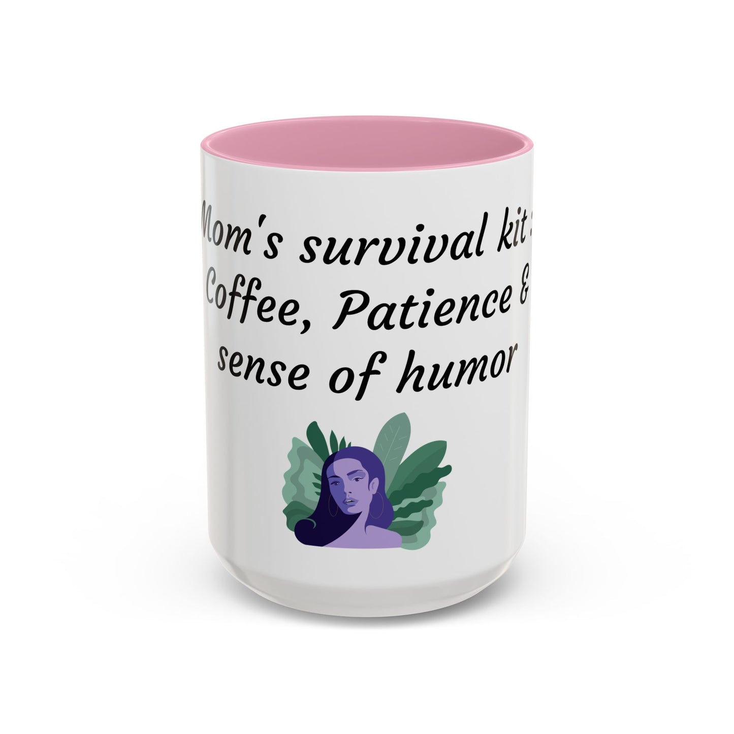 Mom's Survival Kit Motivational Mug - Colorful Coffee Cup for Patience & Humor