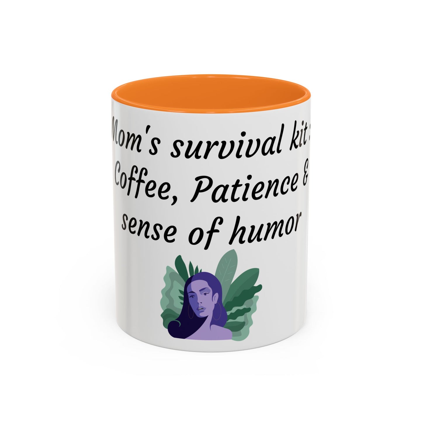 Mom's Survival Kit Motivational Mug - Colorful Coffee Cup for Patience & Humor